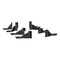 Luverne Truck Equipment O-MEGA II 6IN OVAL STEPS BLACK TEXTURED POWDER COAT 584125-571339 - alternate 2